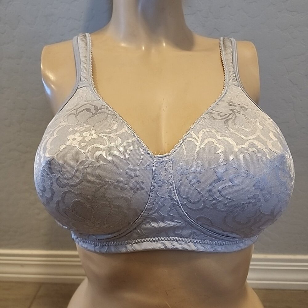 Playtex Bra 38C Silver Wireless Unlined 4745